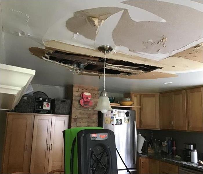 Ceiling with water damage