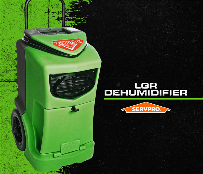lgr dehumidifer on a black and green background
